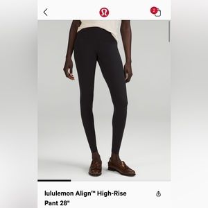 Lululemon size 6 high rise align pant